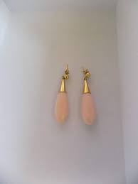 18kt Gold Pink Coral Earrings For Sale at 1stDibs | pink ...