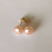 P-5208, New 14k Solid Yellow Gold Natural Pink Water Pearl ...