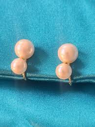 Napier Faux Pearl Gold Tone Vintage Clip-on Earrings - Etsy