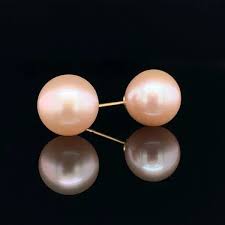 7mm-7.9mm Blush/Light Pink Cultured Pearl Stud Earrings