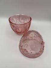 pink depression glass covered candy dish products for sale | eBay