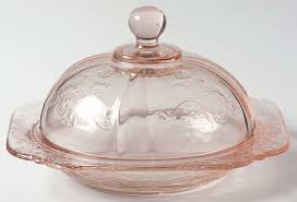 Recollection Pink Round Covered Butter by Indiana Glass | Replacements, Ltd.