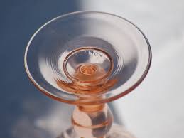 Vintage Pink Wine Glasses From France, French Wine Glasses ...