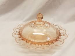 Pink Old Colony Lace Edge Depression Glass Butter Dish - Etsy