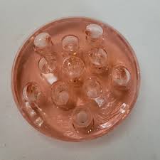Pink Depression Glass Flower Frog Arranger | eBay