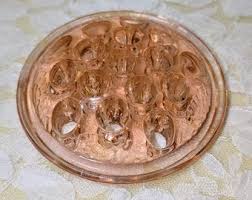Vintage 16-hole Pink Depression Glass Flower Frog - Etsy