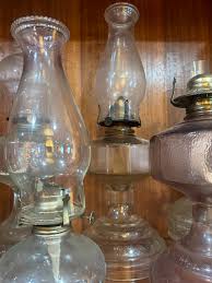 Antique Clear Oil Lamp with Hurricane Lantern – Blue Goose ...