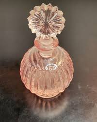 Antique Soft Pink Colonial Glass Perfume Bottle With Stopper Art Deco | eBay