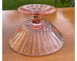 Vintage Jeanette Glass Pink Berry Bowl National Pattern Elegant Depression Glass Dish - Etsy