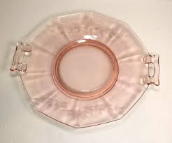 Vintage Pink Depression Era Glass Double Handle 10.25 ...