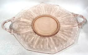 VRare c1929 CAMBRIDGE GLASS deep plate ETCH #733 Urn & Birds ...