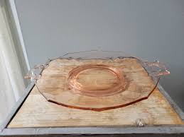 Vintage Pink Depression Glass Platter. Depressionware Glass ...