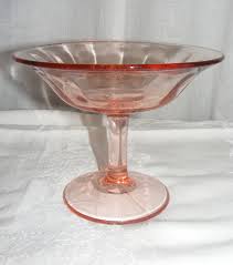 Vintage Glass 5" Pink Compote Open Candy Bowl | eBay
