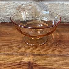 Vintage Tinted Glass Desert Candy Pedestal Bowl | eBay