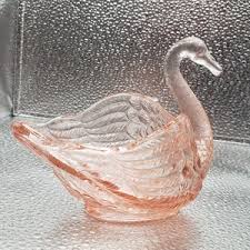 Elegant Pink Rose Fenton Art Glass Swan Vintage Hard to Find! 4" X 4" Beautiful Condition - Etsy