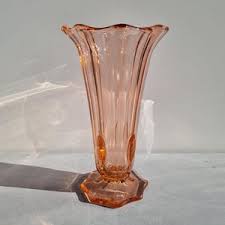Val Saint Lambert, Luxval Mameluk Rosaline, Pressed Glass Design Art Deco Vase From 1913 - Etsy