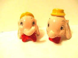 Pink Elephant Head Salt and Pepper Shakers Ceramic | eBay