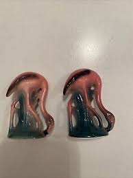 Vintage 80's Pink Flamingo Salt and Pepper Shaker Set 2.5” Japan | eBay