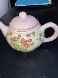 4” Teapot /pink floral design | eBay
