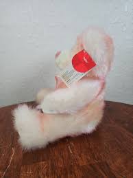 Russ Taffie The Bear Sparkly Pink & Cream Plush Stuffed ...