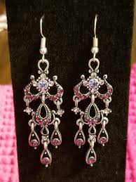 Purple Dangle Earrings: Handmade Fashion Jewelry (clip-on ...