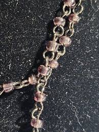 Express Black/Purple Beaded Chain Necklace | eBay
