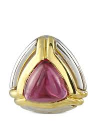 HStern 18K Yellow Gold Tourmaline Triangular Earrings ...