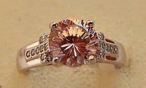 B. Luce CZ Dillenium Cut Round Rhodium / Sterling Silver Ring Size6 JTV ((260)) | eBay