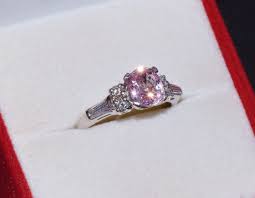 Buy Sapphire Diamond Ring - GIA Unheated No Heat Peach Pink Sapphire Diamond 2.61CTS VS F Diamond Solid 950 Platinum Engagement Daily Wear Ring Online in India - Etsy