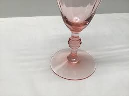 Vintage Pink Depression Glass Wine or Water Glass | eBay