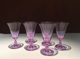 Mid-Century Purple Murano Glasses, Venice, Italy, 1960s, Set of 6 for sale at Pamono