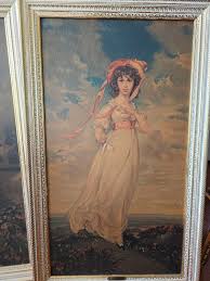 Antique Large Boy Blue and Pinkie Framed Art - Etsy Denmark