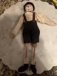 Vintage Pinocchio Paper Mache Wood Doll Figure Fabric Toy Collectible | eBay