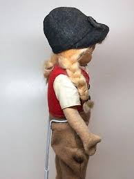11.5”Antique Vintage Old Cottage Large Doll Horse Rider Rubber & Felt Body #Sf5 | eBay