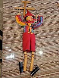 Vintage 24" Marionette Wooden Pinocchio Puppet | eBay