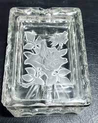 Unique Clear Crystal Rectangular Container: Ashtray, Jewelry ...