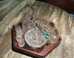 Alcohol Set With Wooden Table. (gentlemens Set) - Etsy