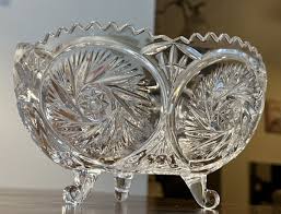 Vintage Anna Hutte Bleikristal Lead Crystal Footed Trinket ...