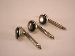 5/16" Gray Round Mother of Pearl Vintage Formal Tuxedo Prom ...