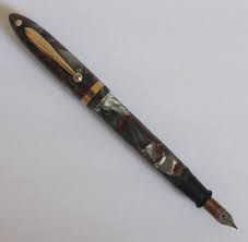vintage SHEAFFER Balance Jr fountain pen, 14K gold nib, c ...