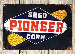 PIONEER SEED CORN DEALER metal tin sign interior design for ...