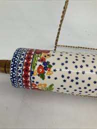 Pioneer Woman Dazzling Dahlias Retired Ceramic Rolling Pin ...