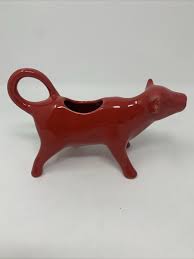 Pioneer Woman Red Bull Cow Creamer Country Farm Kitchen ...