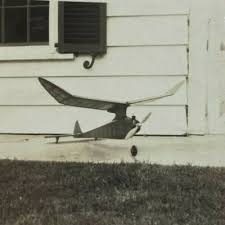 Model Airplane On Porch Propeller RC B&W Photograph 2.75 x 4.5 | eBay