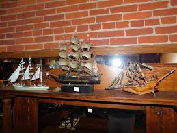 Lot - 3 Wooden Boat Models