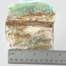 Large Caribbean Calcite, Rough Crystal Freeform Raw Flat ...