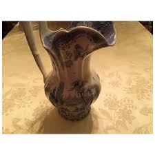 Transferware Large Jug Blue and White. For Sale at Ruby Lane