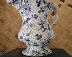 Antique Staffordshire Jug Soft Paste Chintzware Purple Pitcher - Etsy.de