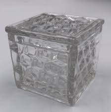Vinatge Clear Fostoria American Square Puff Box With Lid ...