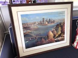 City Of Pittsburgh Autumn Print John Shyrock Limited Edition 716 Of 950 | eBay
